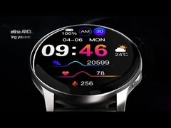 ทนทาน LA17 AMOLED 4G Smart Watch IP67 กันน้ำโทรด้วยเสียงออนไลน์