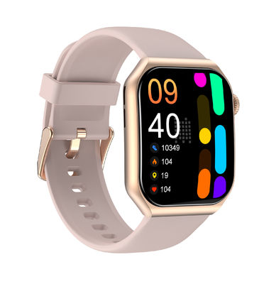 การตรวจจับความเครียดอัตโนมัติ Smartwatches Step Counter นาฬิกาสายซิลิโคนสำหรับสุภาพสตรี